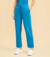 Lou & Grey Sandwashed Straight Crop Drawstring Pants