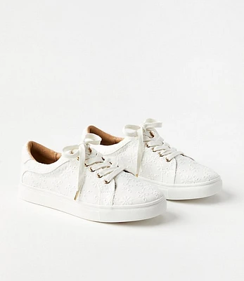 Eyelet Lace Up Sneakers