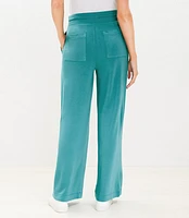 Lou & Grey Signaturesoft Drawstring Wide Leg Crop Pants