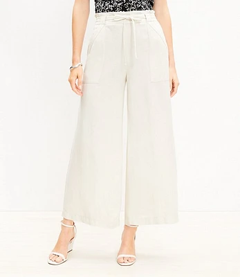 Tall Breezy Wide Leg Pants Linen Blend