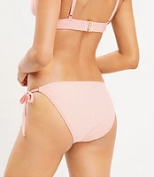 LOFT Beach Striped Seersucker String Bikini Bottom