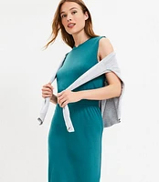 Lou & Grey Signaturesoft Cinched Waist Midi Dress