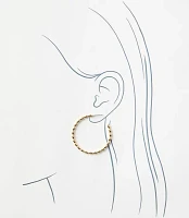 Textured Metallic Hoop Earrings