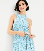 Tall Bloom Crossover Halter Dress