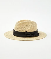 Bow Straw Fedora