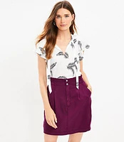 Petite Emory Paperbag Pocket Skirt