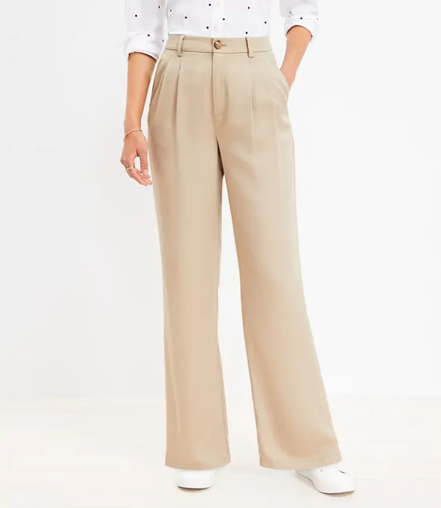 Eileen Fisher Tencel® Pleated Wide-Leg Pants, Regular & Petite - Macy's