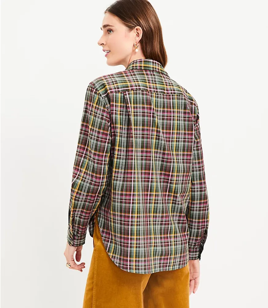 Petite Plaid Relaxed Everyday Shirt