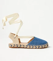 Chambray Espadrille Flats