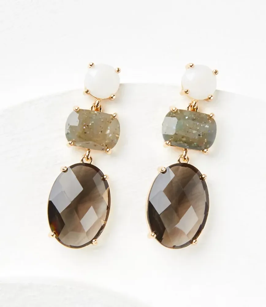 Neutral Statement Drop Earrings