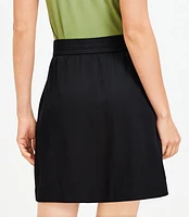 Patch Pocket Mini Shift Skirt