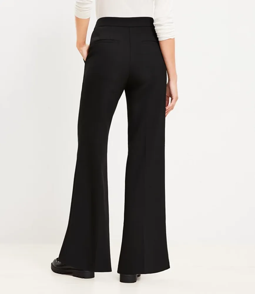 Tall Wide Leg Trousers Doubleface