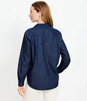 Petite Chambray Everyday Relaxed Pocket Shirt