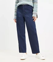 Petite Utility Barrel Pants Twill