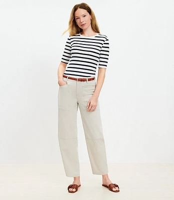 Petite Utility Barrel Pants Twill