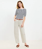 Petite Utility Barrel Pants Twill