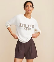 Lou & Grey New York Cozy Cotton Terry Sweatshirt