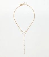 Glitzy Layered Y-necklace