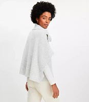 Button Turtleneck Poncho