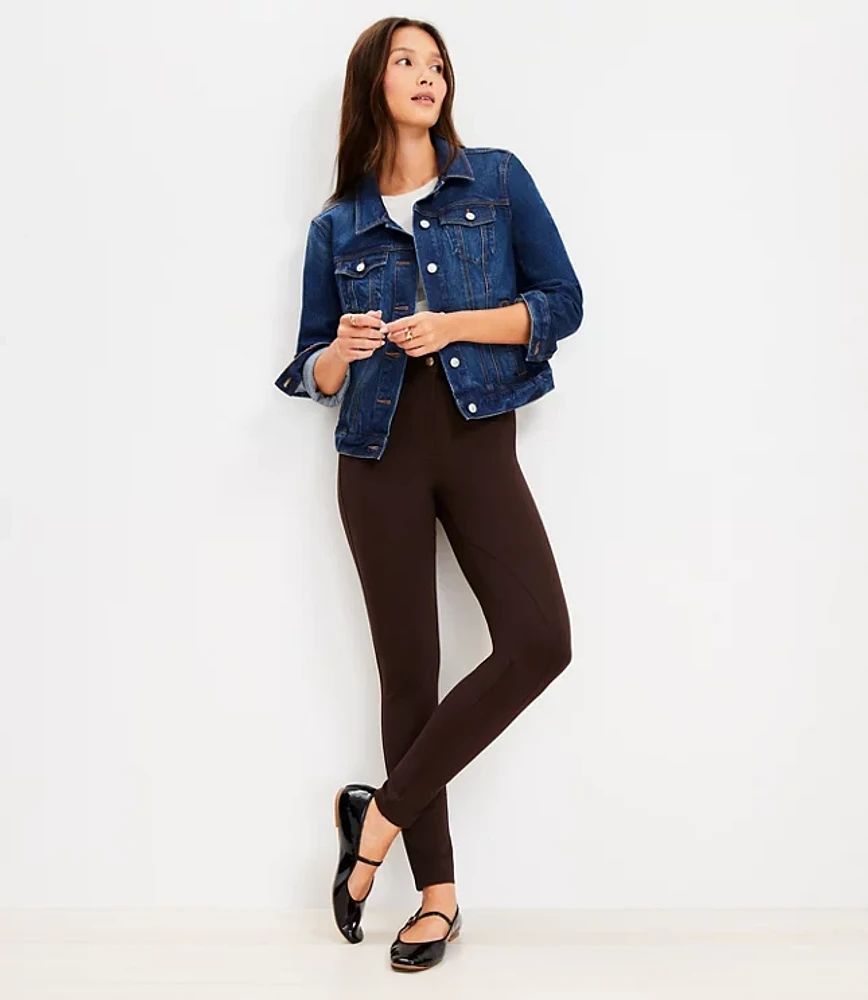 Petite Seamed Ponte Leggings