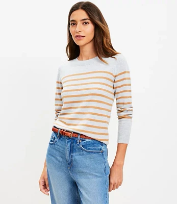 Petite Striped Luxe Knit Sweater