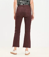 Curvy Fresh Cut High Rise Kick Crop Jeans Plum Raisin