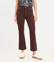 Curvy Fresh Cut High Rise Kick Crop Jeans Plum Raisin