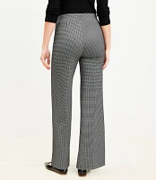 Ponte Wide Leg Pants in Houndstooth