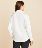 Lou & Grey Signaturesoft Zip Neck Sweatshirt