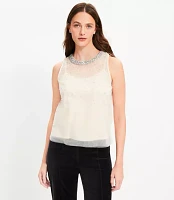 Crystal Mesh Tank Top