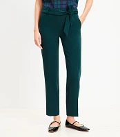 Tie Waist Riviera Slim Pants Doubleface