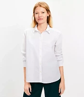 Sparkle Collar Poplin Everyday Relaxed Shirt