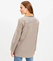 Petite Plaid Barn Jacket