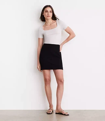 Petite LOFT Versa 360 Knit Square Neck Tee
