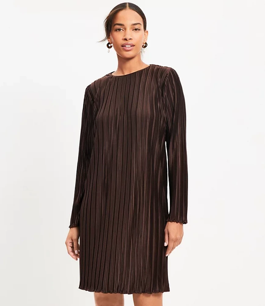 Petite Pleated Jersey Mini Dress