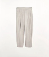 LOFT Versa Seasonless Stretch Double Pleat Taper Pant Stripe