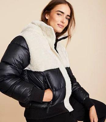 Lou & Grey Sherpa Puffer Jacket