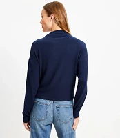 Jersey Mock Neck Top