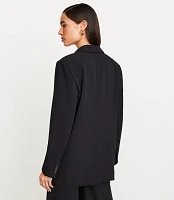 LOFT Versa Crepe Drape Oversized Blazer