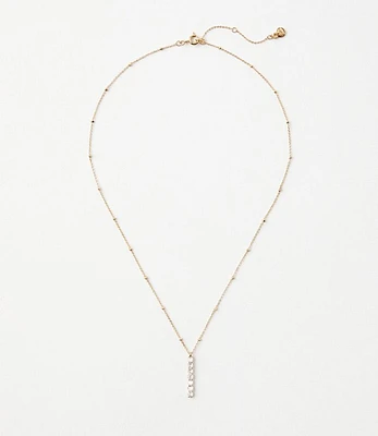 Demi Fine Sparkle Vertical Bar Necklace