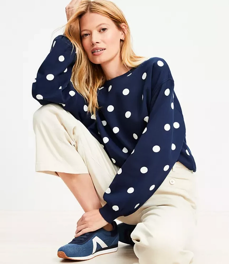 Dotted Terry Sweatshirt