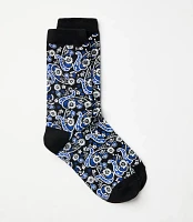 Paisley Crew Socks