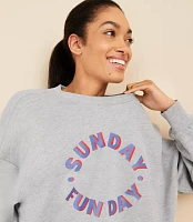 Lou & Grey Sunday Funday Fluffy Fleece Sweatshirt