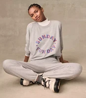 Lou & Grey Sunday Funday Fluffy Fleece Sweatshirt