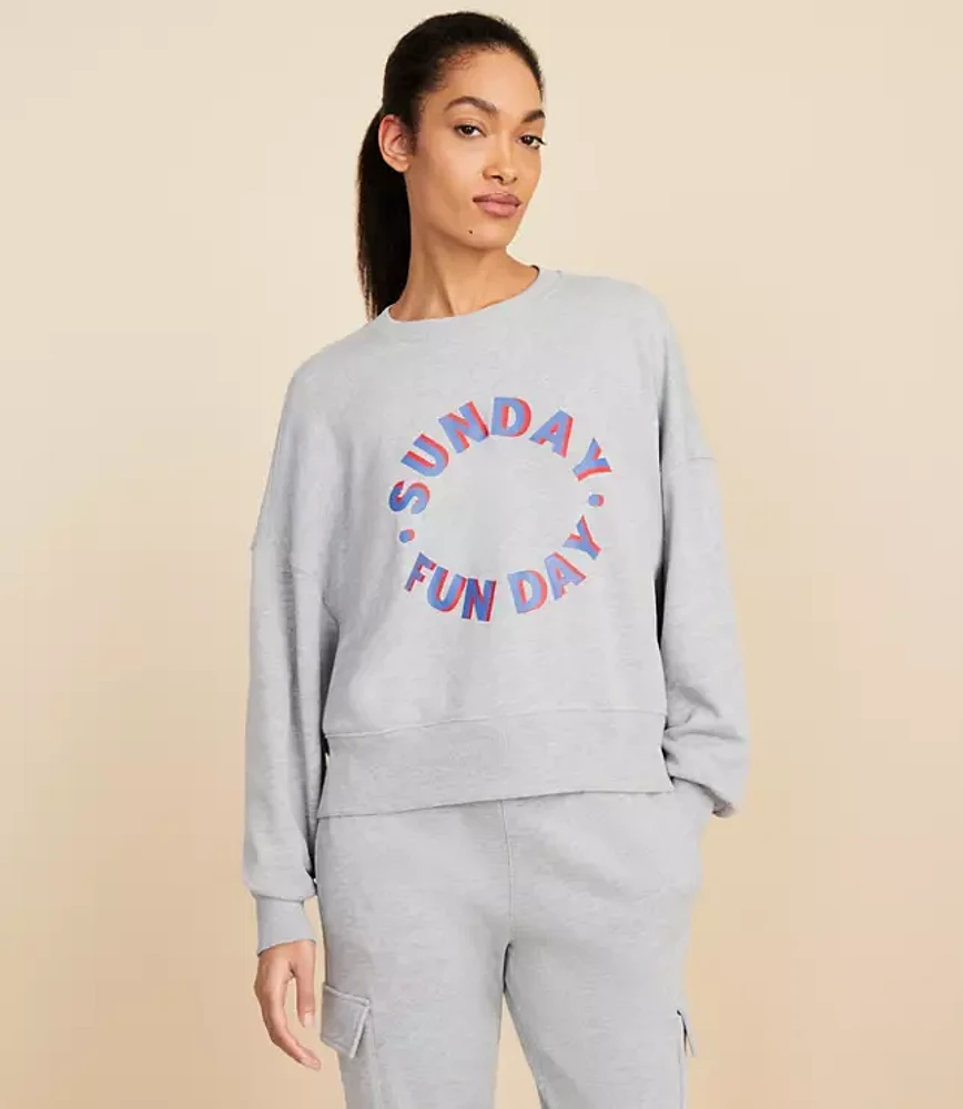 Lou & Grey Sunday Funday Fluffy Fleece Sweatshirt