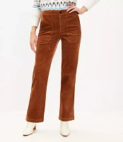 Petite Utility Straight Pants Corduroy