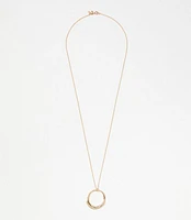 Modern Circle Pendant Necklace