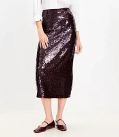 Sequin Midi Skirt