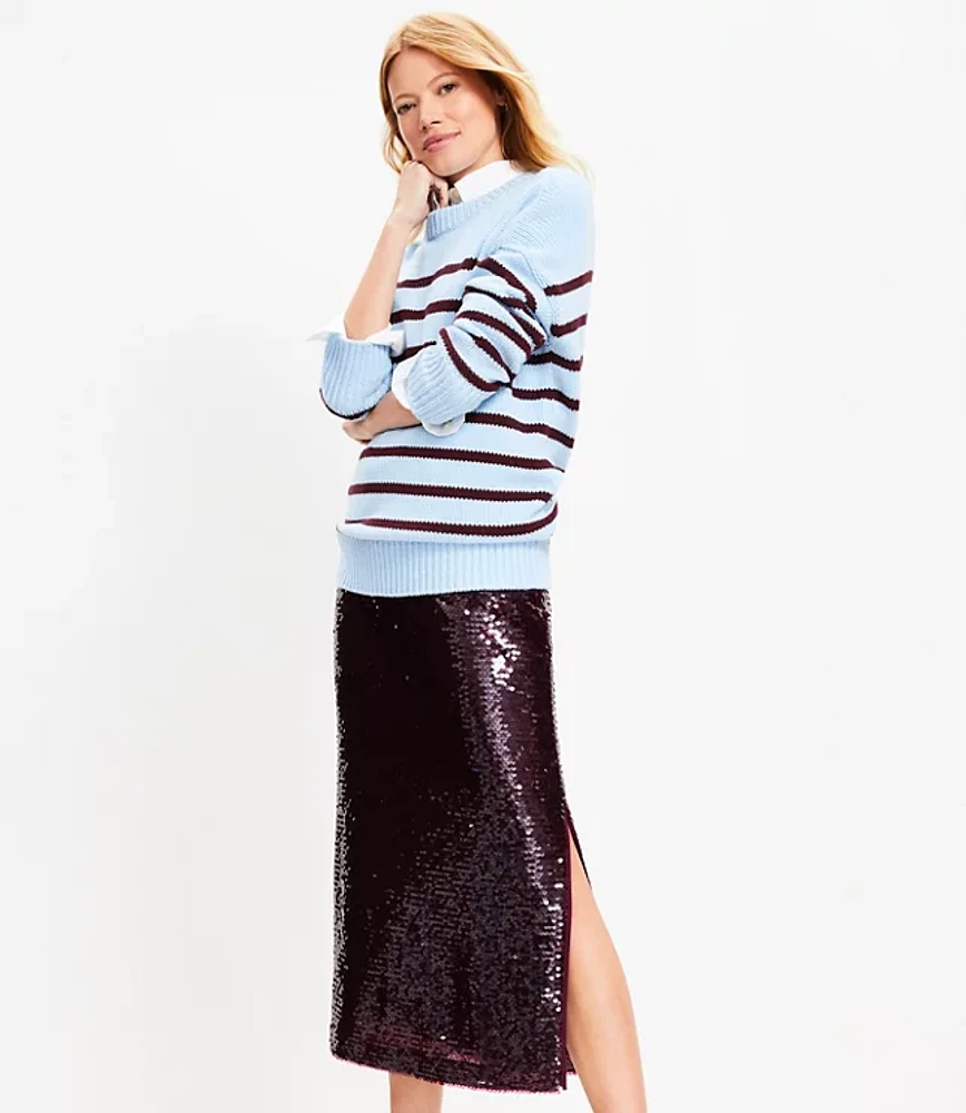 Sequin Midi Skirt