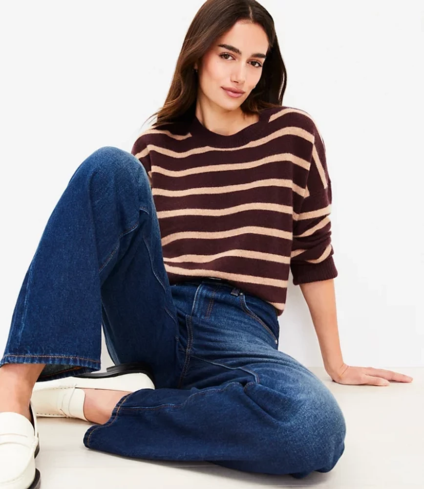 Striped Relaxed Cashmere Sweater